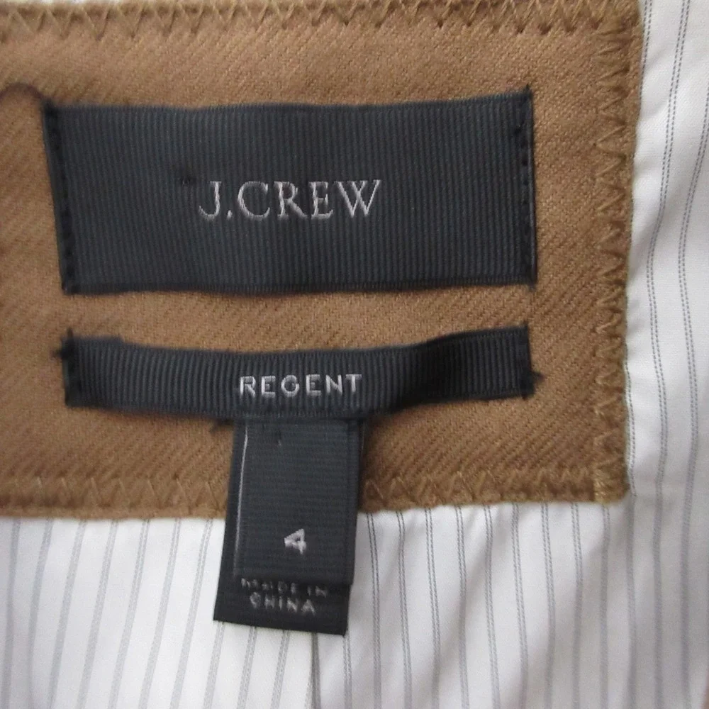 J Crew Regent Blazer Camel Color Wool Blend Career Academia Quiet Luxury Preppy